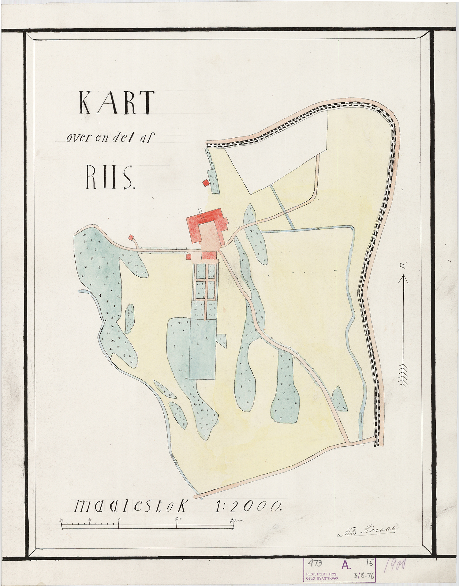 Kart over Ris 1900